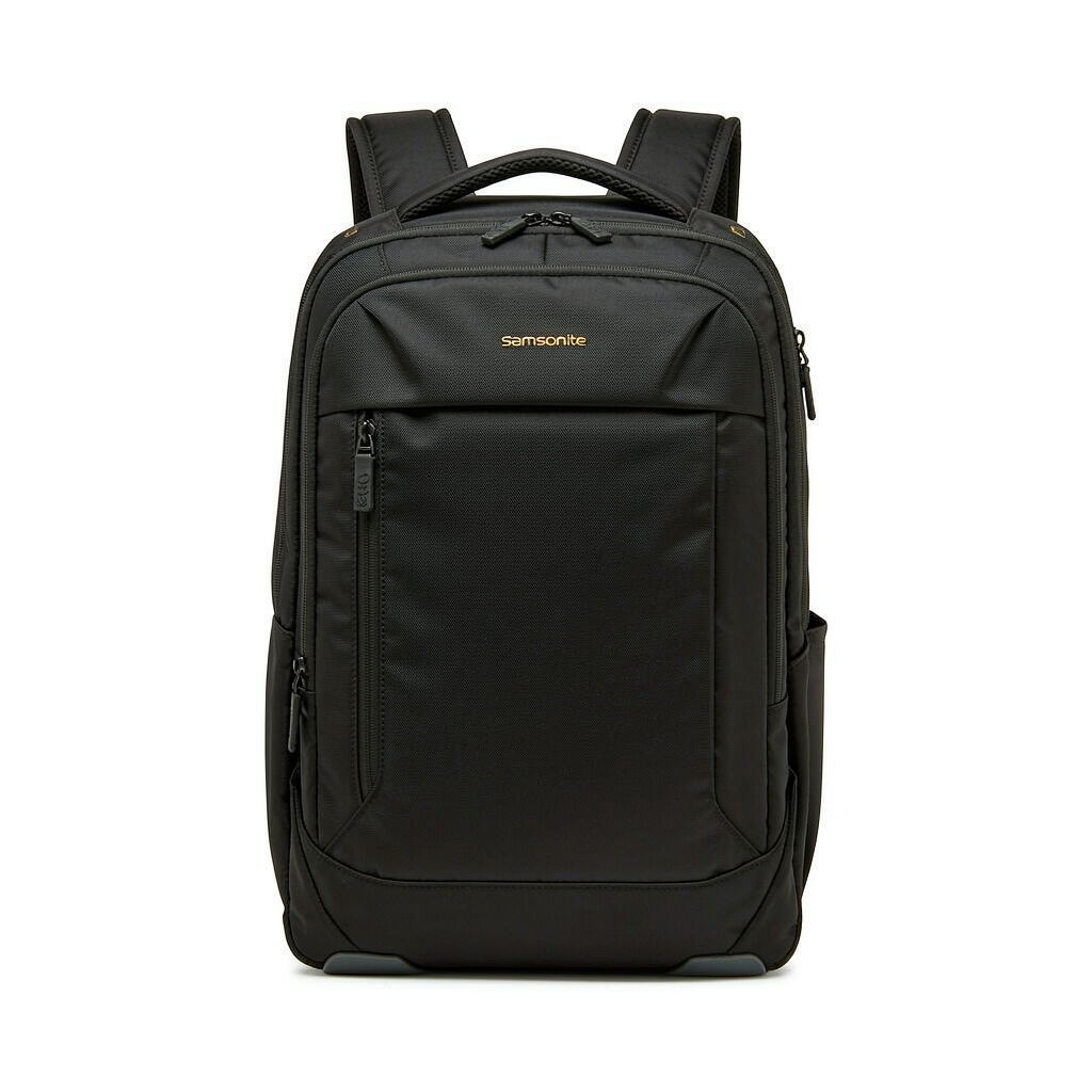 新秀丽（Samsonite）双肩包电脑包男士15.6英寸商务背包旅行包苹果笔记本书包 TX5黑色